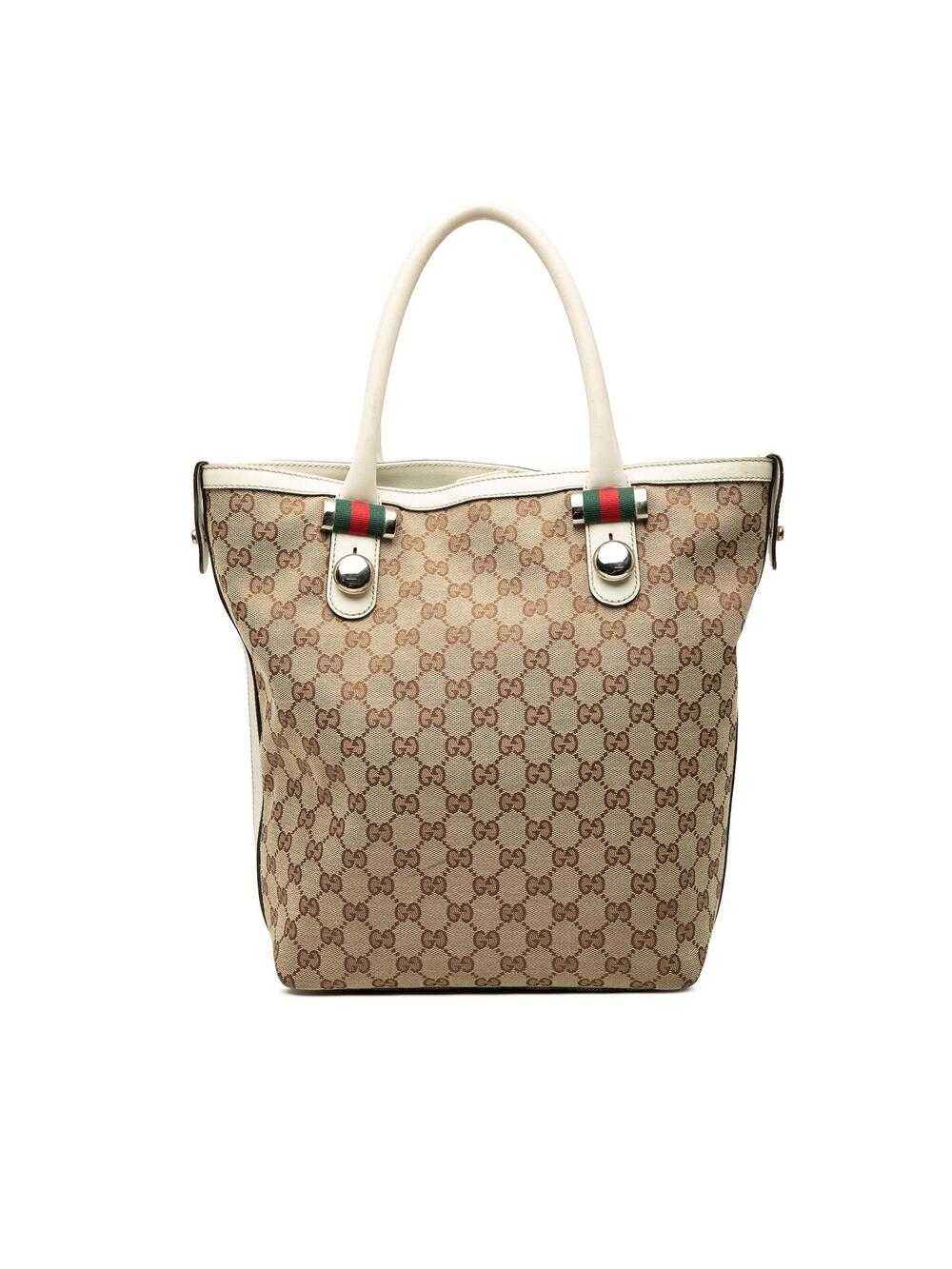 Gucci Gg Canvas Web Match Ball Tote #362467G44B